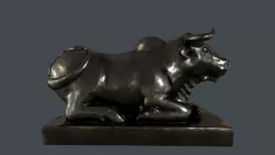 Cow Statue Low Poly Low-poly  3D model