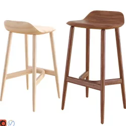 Crosshatch Bar and Counter Stool by Herman Miller 3D model