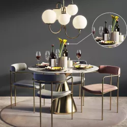 Dinning Set 05 3D model