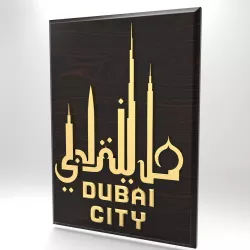 Dubai city emblem 3D model
