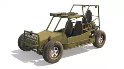 Dune Military Buggy Low-poly  3D model