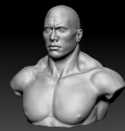 Dwayne The Rock Johnson 3D model