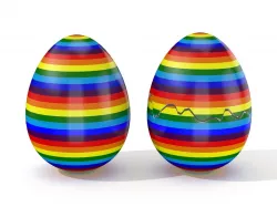 Easter Egg Cracked  N002 Low-poly  3D model