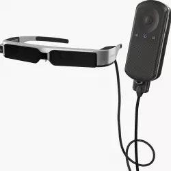 Epson Moverio BT-300 with Controller and Sun Shield Low-poly  3D model