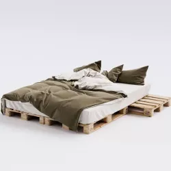 Euro Pallet Bed 3D model