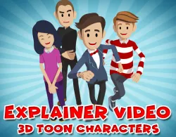 Explainer Video 3D Characters 3D model