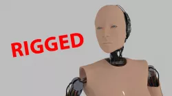 Female Robot Rigged Low-poly  3D model