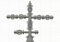 Fictional well model 3D model