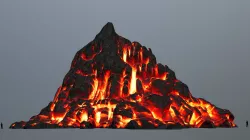 fire mountain Low-poly  3D model