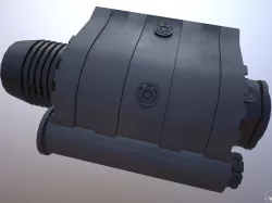 Flash Light - Laser Sight Combo - Attachment - PBR - 4K Textures Low-poly  3D model