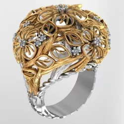 Flower Ring 3D model
