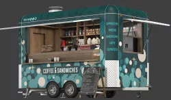 Food trailer 2 3D model