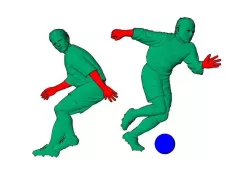 football players 3D model