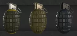Frag grenade Low-poly  3D model