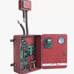 Fuse Box Low-poly  3D model