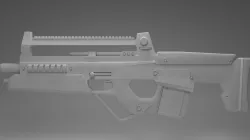 futuristic gun 3D model