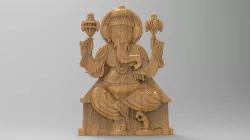 ganesh god 3D models for artcam and aspire 3D model