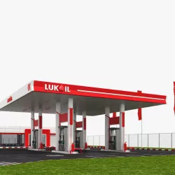 gas station 3D model