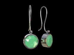 Gemstone earrings 3D model