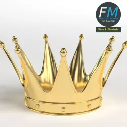 Gold crown 2 3D model