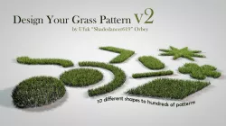 Grass Patterns v2 3D model