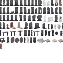 Gravestones  - 86 models 3D model