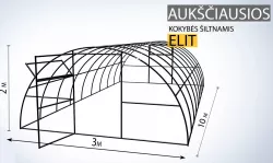 Greenhouse constructions made in Solidworks 3D model