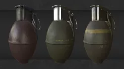 Grenades Low-poly  3D model