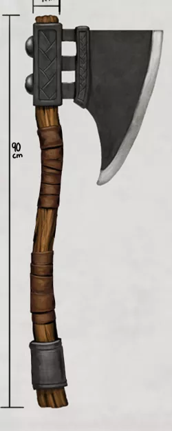 Hacha Low-poly  3D model