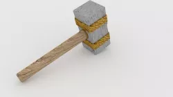 Hammer Low-poly  3D model
