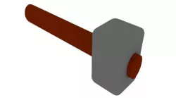 Hammer  Low-poly  3D model