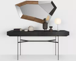 Harri console by MORE - Trixy mirror by OZZIO - with decor 3D model