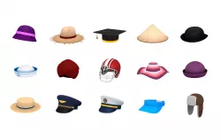 Hats and Helmet Pack 3 Low-poly  3D model