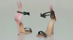 High Heels Playboy Bunny - Low Poly 3D model Low-poly  3D model