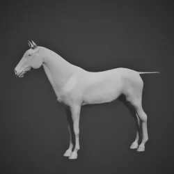 High-Poly Horse 3D model