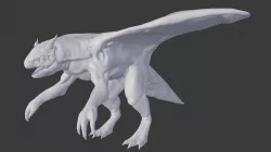 HighPoly Insect Dragon 3D model