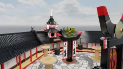 historic Japanese training Center 3D model