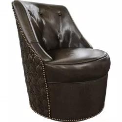 Hooker furniture Segura Leather Swivel Accent Chair  3D model