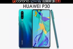 Huawei P30 Aurora 3D model