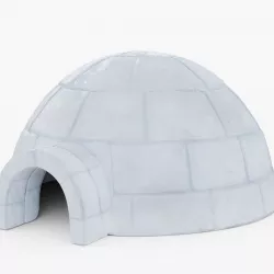Igloo Low-poly  3D model