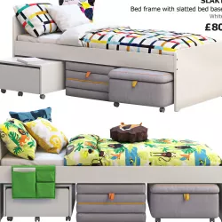 Ikea Slakt bed 2 options 3D model