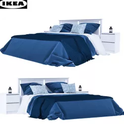 Ikea Songesand with Ikea Bedclothes 3D model