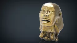 Indiana Jones Fertility Idol Statue Low-poly  3D model