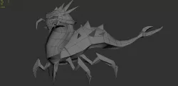 Insect creature Low-poly  3D model
