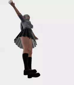  Japanese girl 3D model
