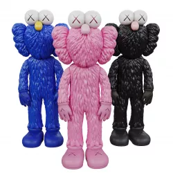 KAWS BFF Set of 3 Kaws Pink Black Blue BFF 3D model