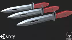 Knife PBR Specular Mobile LOD Low-poly  3D model
