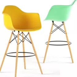 Loftdesigne Stool 3755 - Eames Plastic Stool 3D model