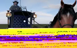 London cab cabman horse 3D model
