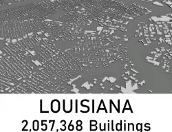 Louisiana - 2057368 3D Buildings Low-poly  3D model